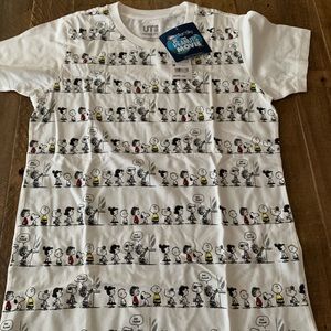 Charlie brown the peanut movie Tee M white